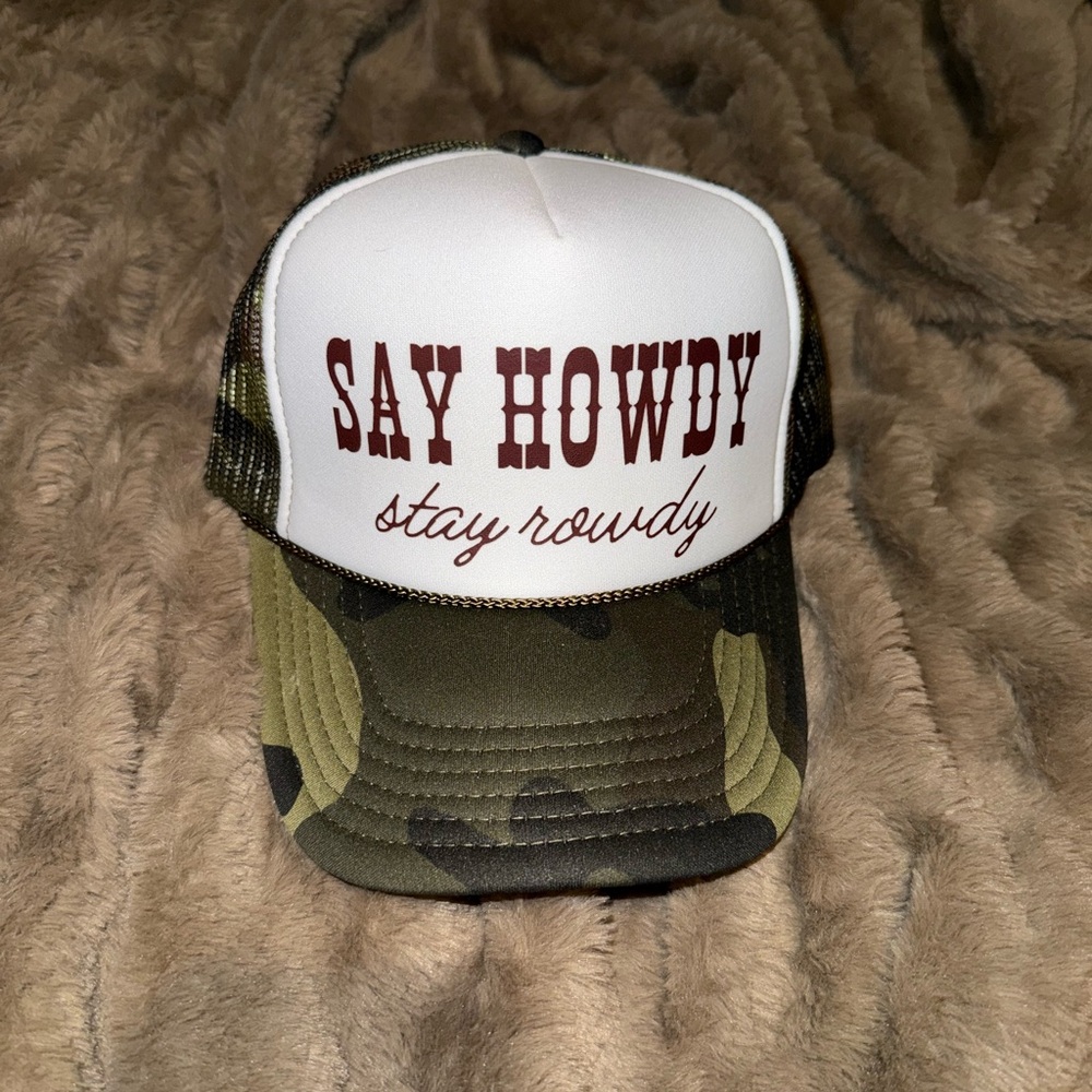 Camo trucker hat